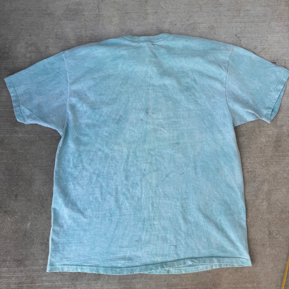 Vintage Hanes Beefy-T Pismo Beach California Graphic T-Shirt Teal XL USA Made - Picture 7 of 8